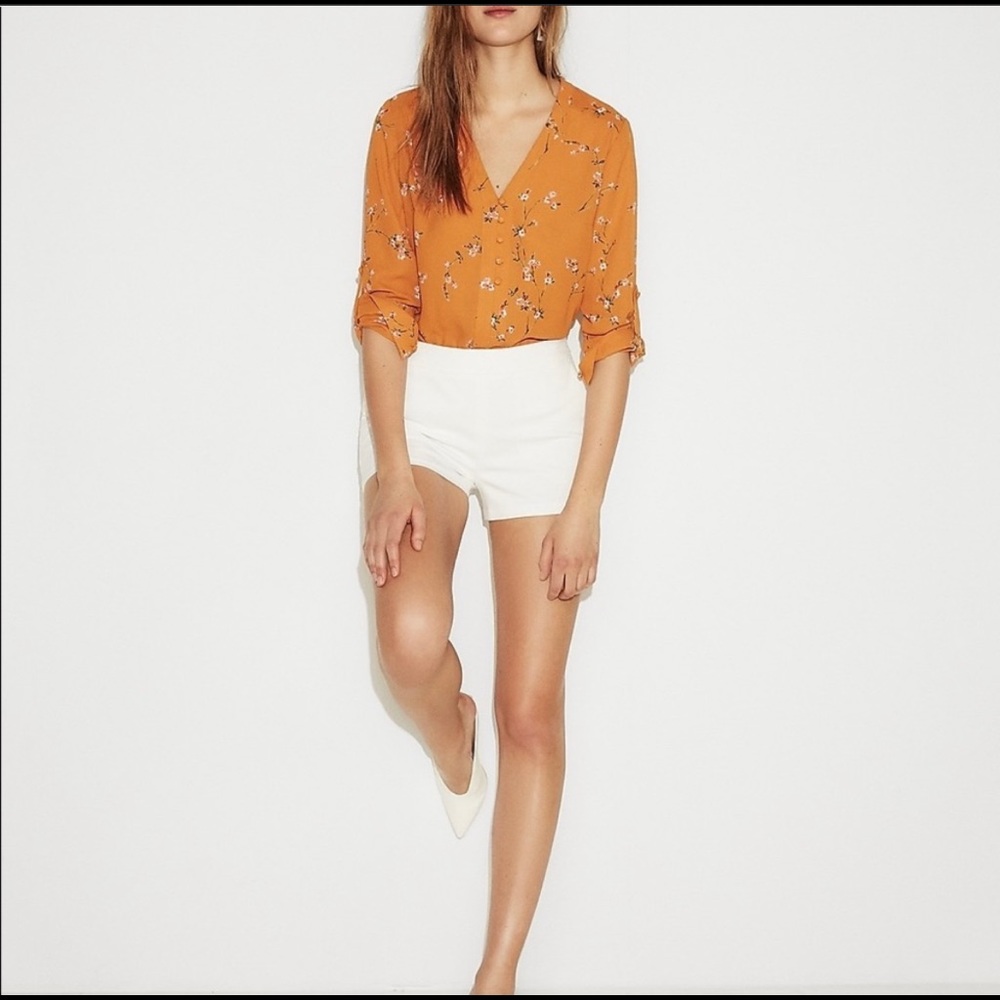 NWT Express Floral Button front blouse